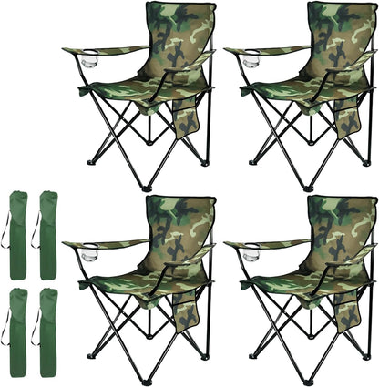 Damei century Portable Camping Chair, Casual Folding Chair, Black, 4lbs, Supports 300lbs, Ideal for Camping, Tailgating, Sports Events