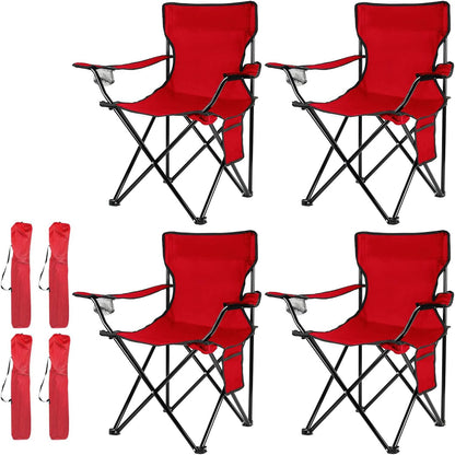 Damei century Portable Camping Chair, Casual Folding Chair, Black, 4lbs, Supports 300lbs, Ideal for Camping, Tailgating, Sports Events