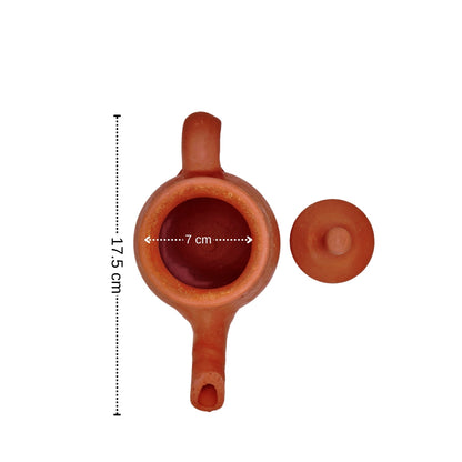 Traditional Organic Clay Kettle - 30oz Capacity | محل هشام للفخار