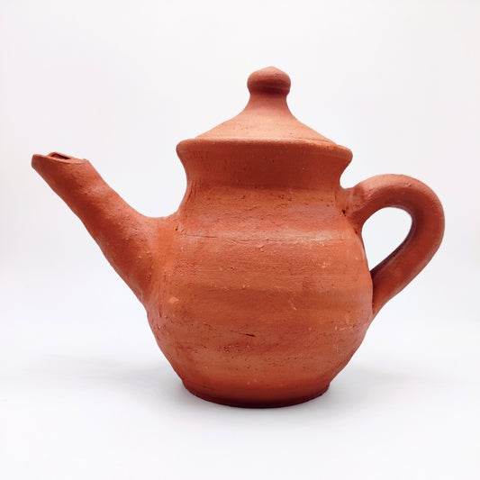 Traditional Organic Clay Kettle - 30oz Capacity | محل هشام للفخار