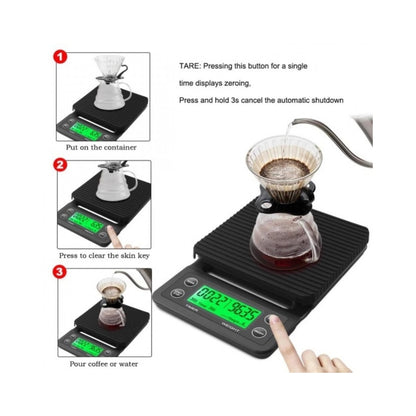 KRAWN Multi-Function Electronic Coffee Scale with Timer - KW-46028