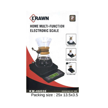 KRAWN Multi-Function Electronic Coffee Scale with Timer - KW-46028